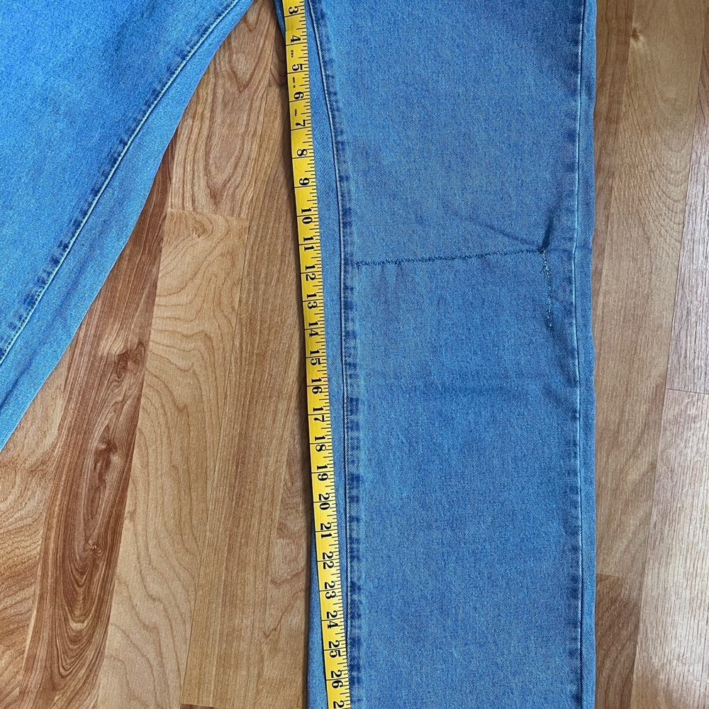 Princess Polly Light Blue 💯 Cotton High Rise Denim Jeans Jeans sz 4 - Picture 8 of 9